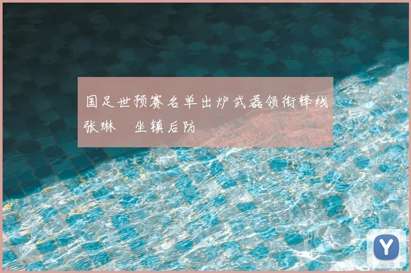 国足世预赛名单出炉武磊领衔锋线张琳芃坐镇后防